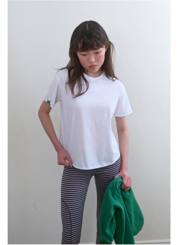 313. Roundly Plain T _ White