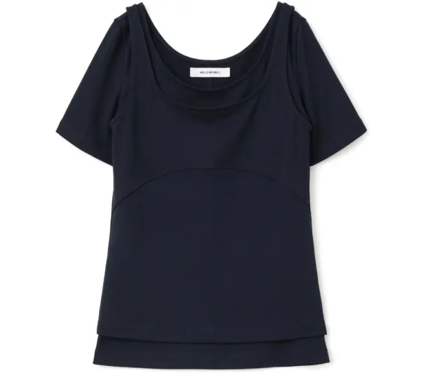 (6/2 예약배송) Fluid Duo Top [Deep Navy]