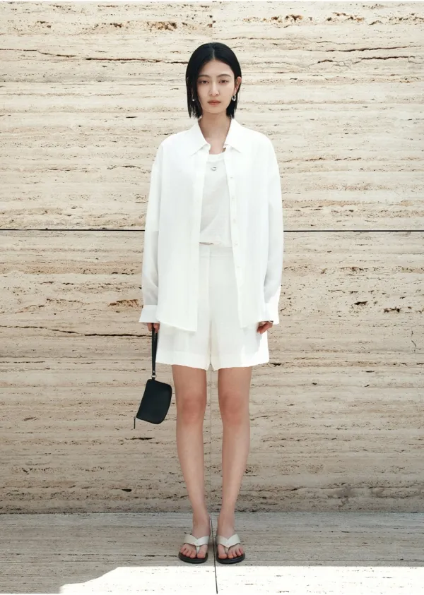 SITP5278 소프트 쉬어 썸머 셔츠_White