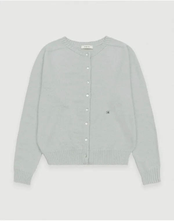 Rumble wholgarment cardigan - pale mint