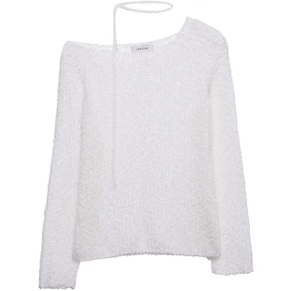 Pure Cotton Off-Shoulder Knit Top SK6MP741_2color