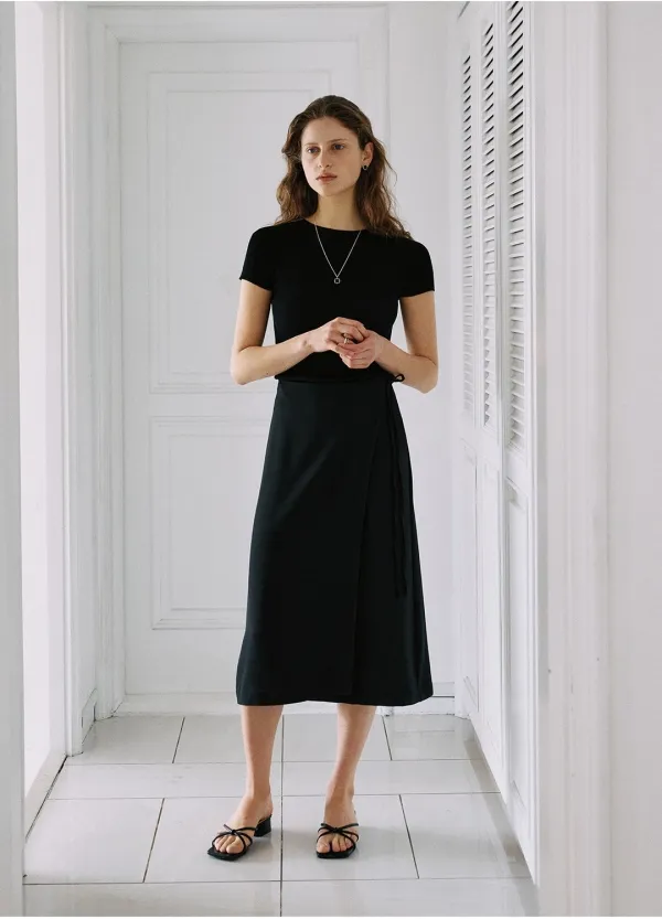 Still Bay Wrap Skirt, Ivory