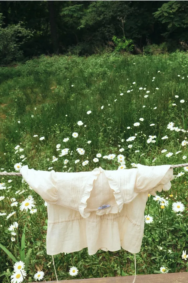 TFR PINTUCK FRILL BLOUSE_IVORY