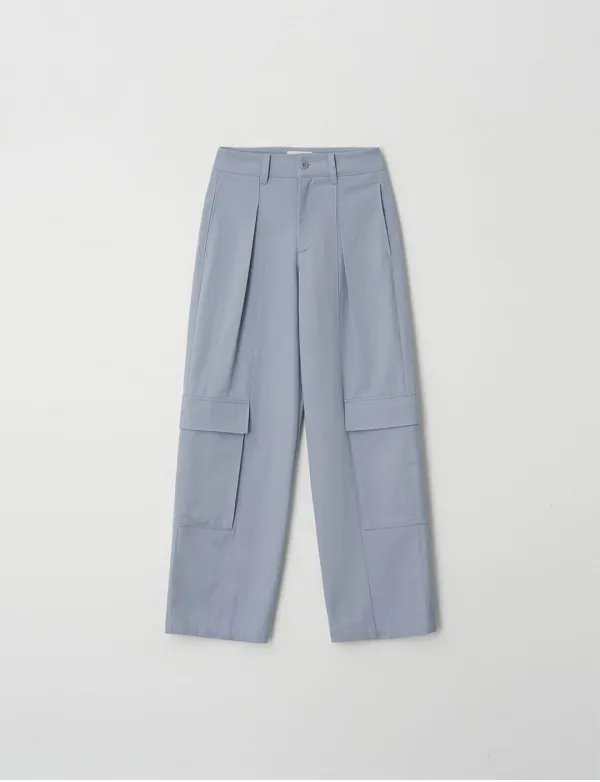Washed Cargo Pants(Blue)
