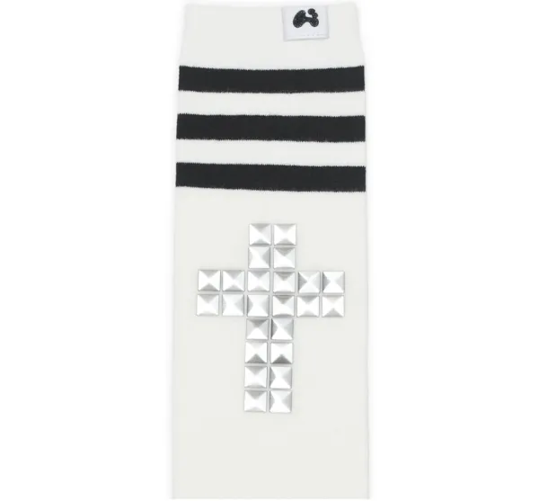 Hot-fix knee socks (White)