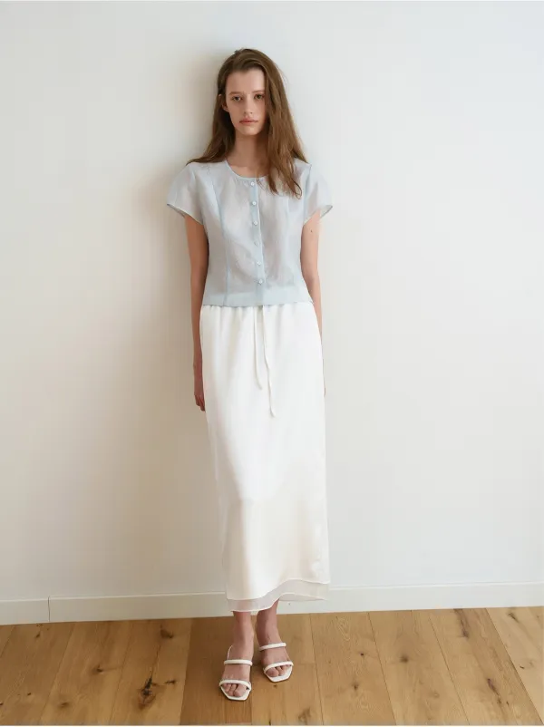 SATIN LAYER STRING SKIRT_IVORY_OF1C2XSK01IVY
