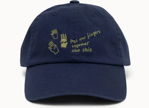 BM graphic cap (Unisex)_Navy