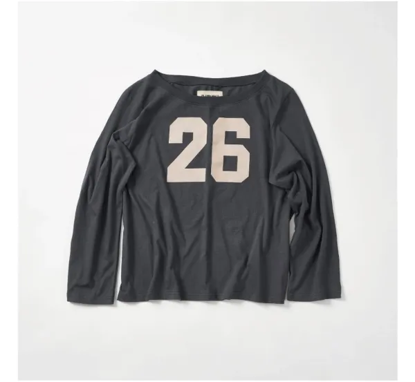 [PLZPROJECT]26 LONG-SLEEVE T-SHIRT, CHARCOAL