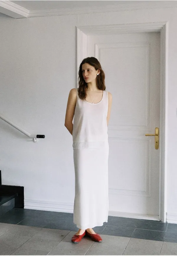 Blank Skirt, Ivory