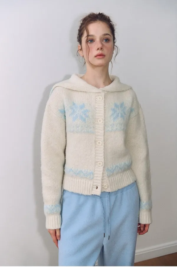 [10/23 예약배송] Sailor Snow Cardigan, Ivory
