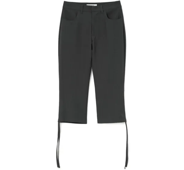 String Capri Pants [Charcoal]