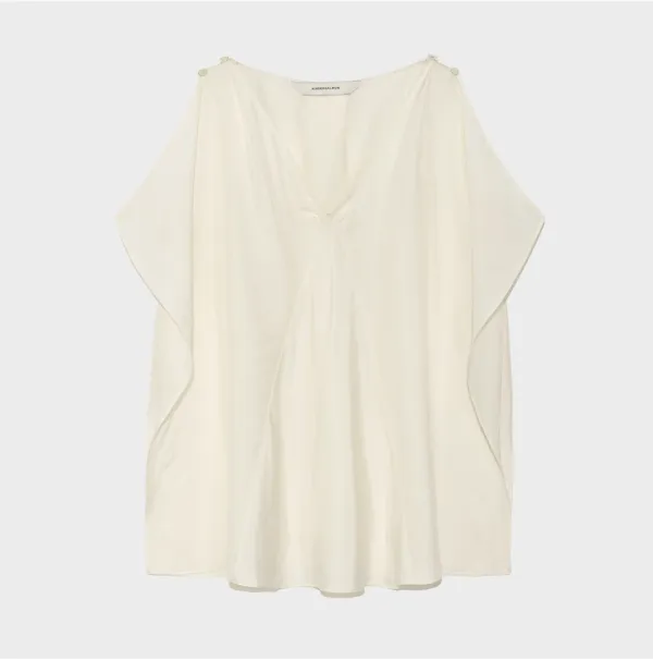 [RESTOCK] Arden Silk Blouse Cream