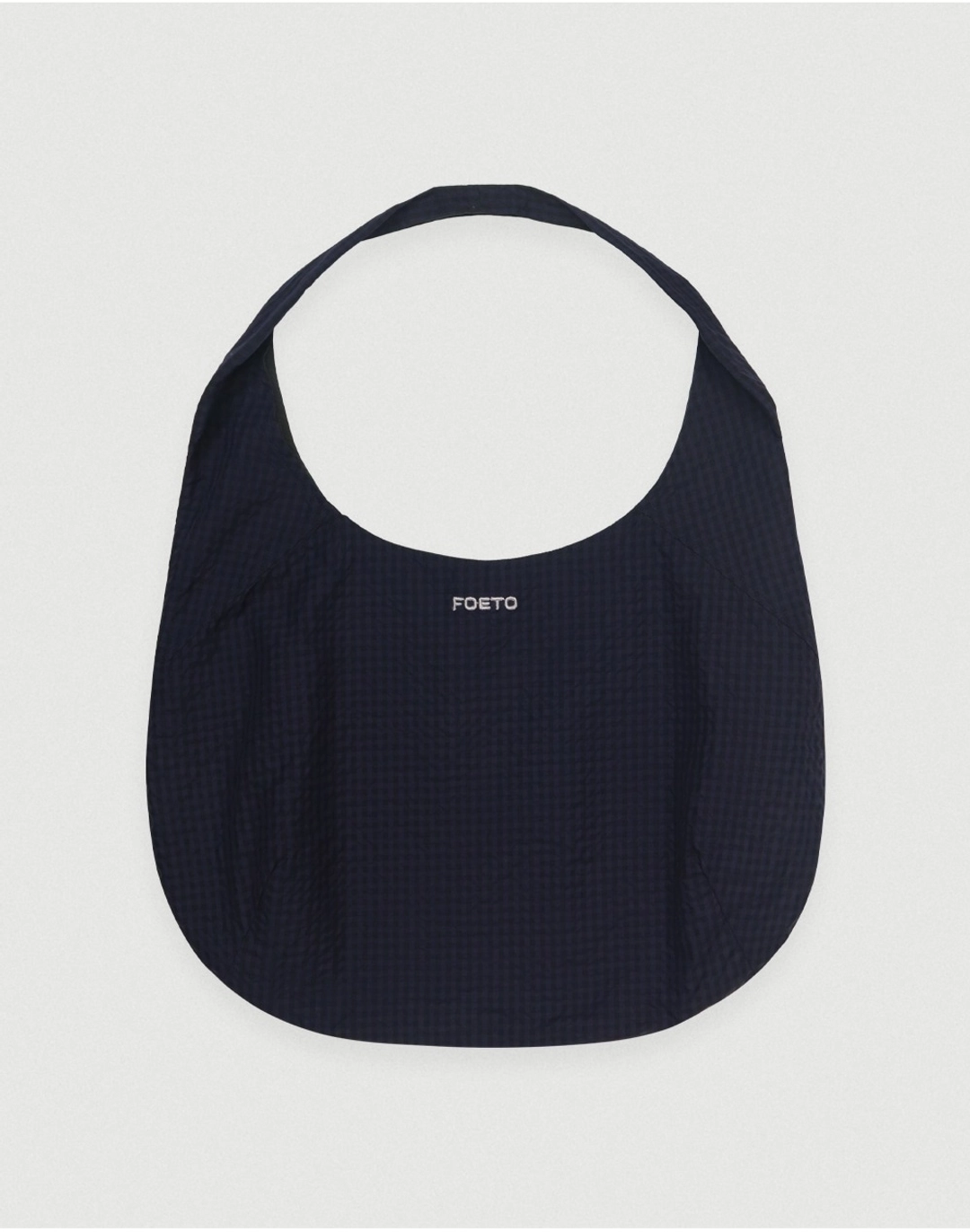 포에토 Check reversible bag - purple charcoal 상품 이미지 1