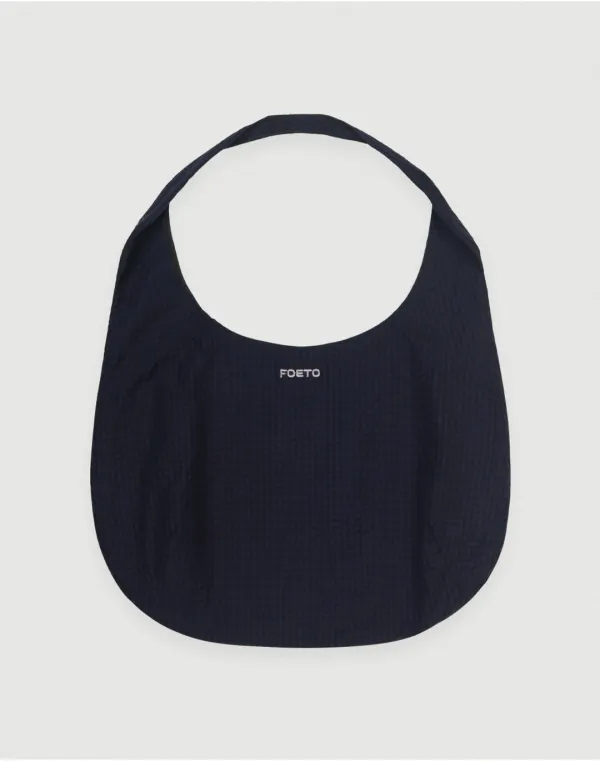 [2nd] Check reversible bag - purple charcoal