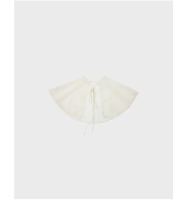 sheer flower cape