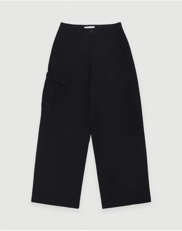 Arc pocket trousers - black