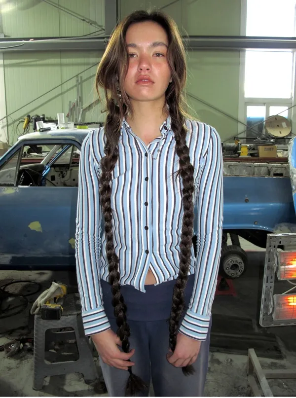 STRIPE SLIM PK SHIRTS_SKY BLUE