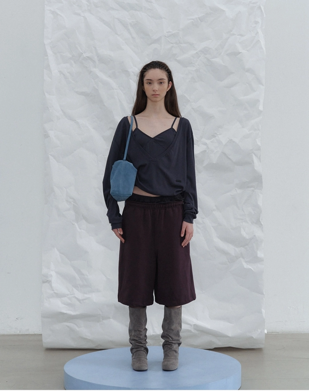 포에토 [3rd] Dearly layered set - navy 상품 이미지 1