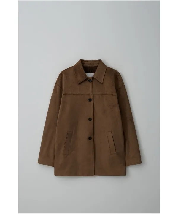 [니브] Modern Suede Half Jacket (Brown)