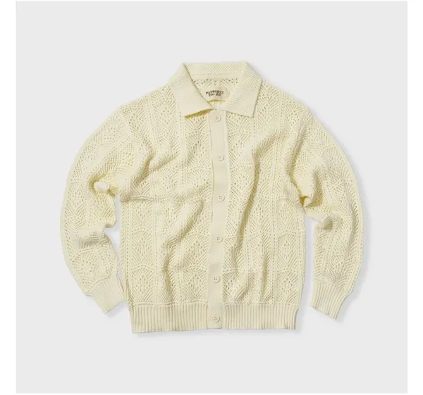 [PLZPROJECT]CROCHET CARDIGAN, IVORY