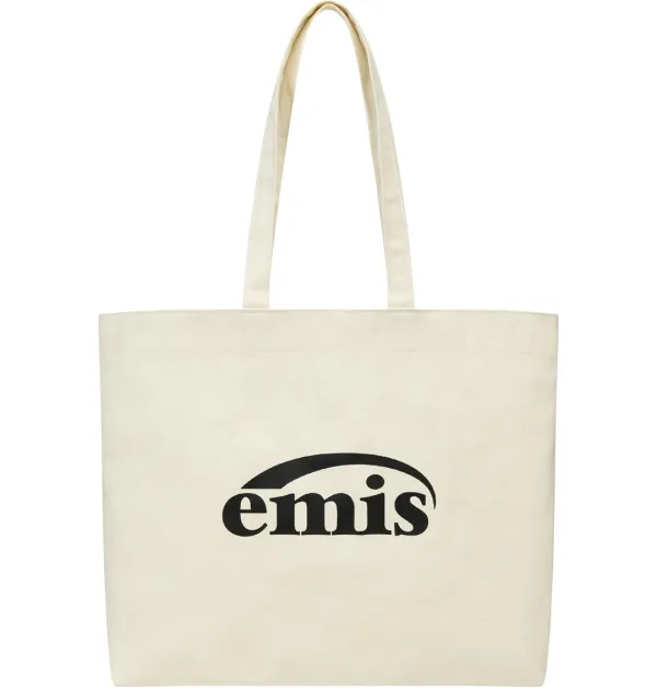 LOGO OXFORD SHOULDER BAG-IVORY