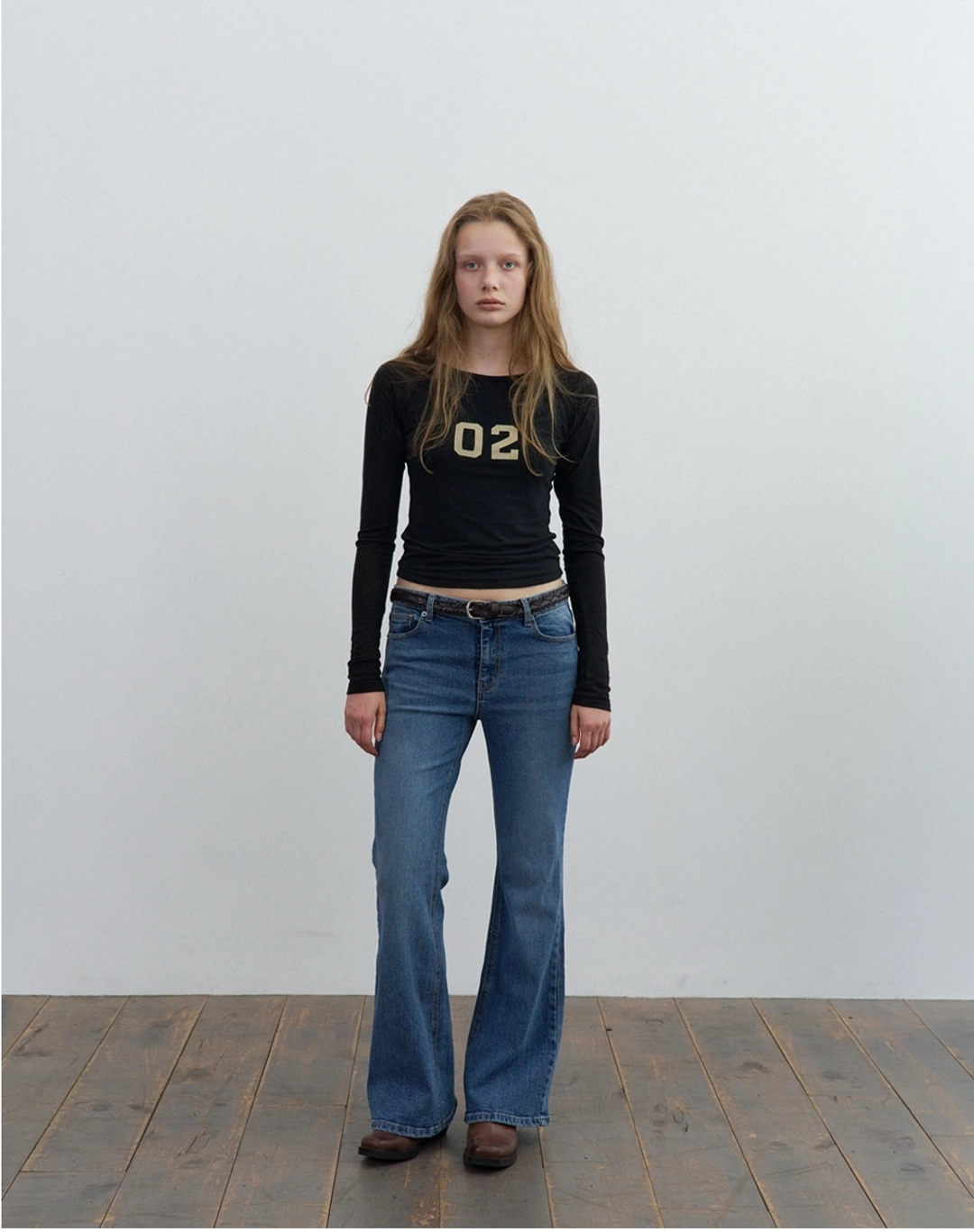 포에토 Flare low boots cut denim 상품 이미지 1