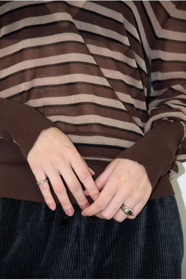 (9/23 예약배송) Round Stone Ring [Silver]