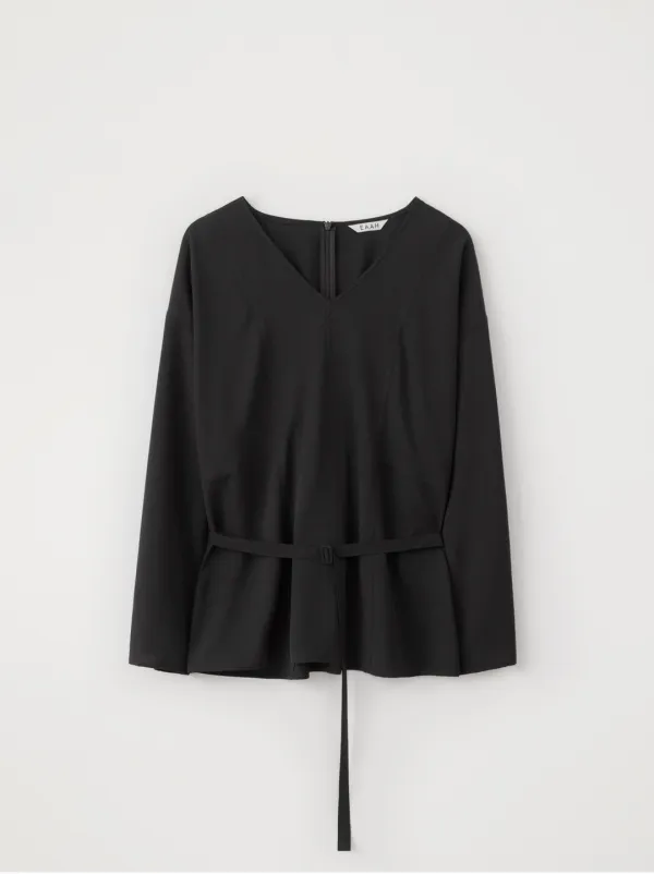 Rove Belted Blouse (Black)