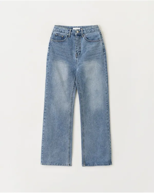 LW250 Street light washing denim pants