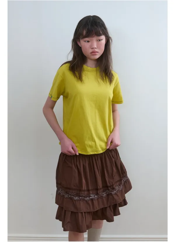 313. Roundly Plain T _ Yellow