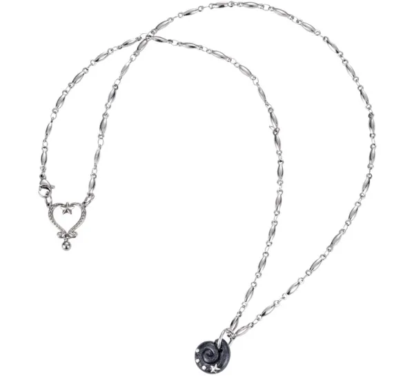 eddy bold chain necklace-black