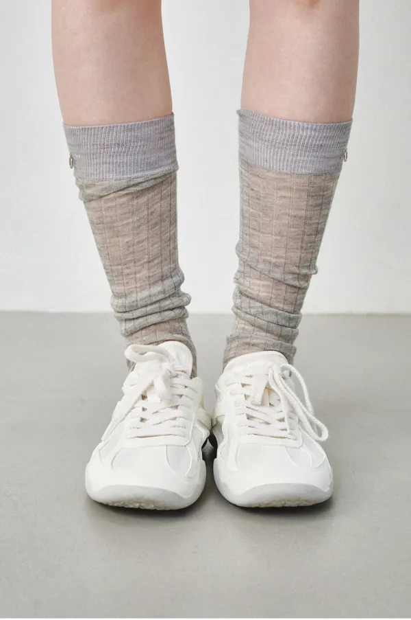 Uldsler Sheer Knee Socks_2colors