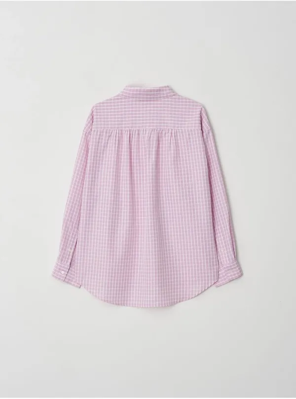 Back Shirring Shirt(Pink)