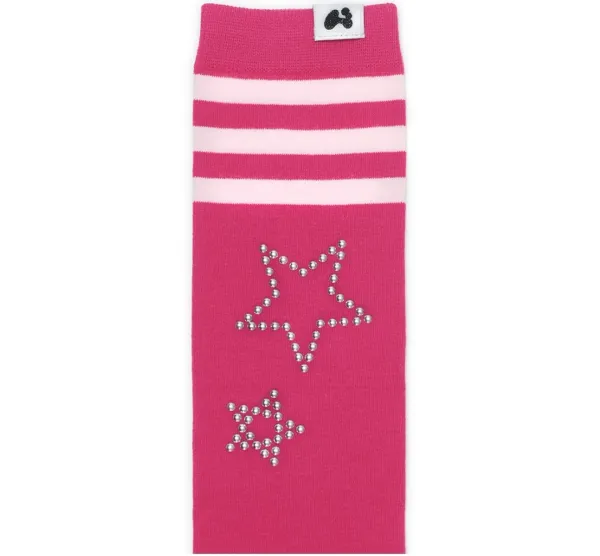 Hot-fix knee socks (Pink)