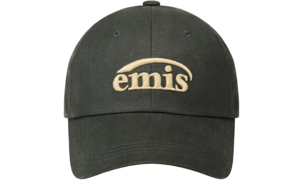 WASHED FAUX LEATHER BALL CAP-GREEN