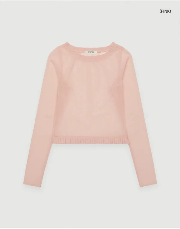 Mist mesh layered tee (2 color)