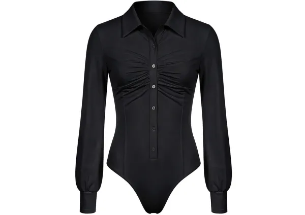 VON SHIRT BODYSUIT (BLACK)