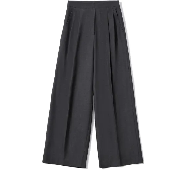 (SET-UP) STRUCTURED TAILORED WIDE PANTS