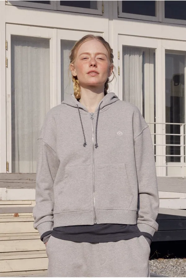 Voyager Hoodie Zip-Up Grey_F261TS05