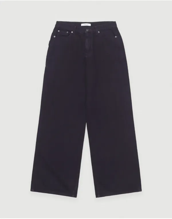 Faded rough oxford pants (purple ver.)