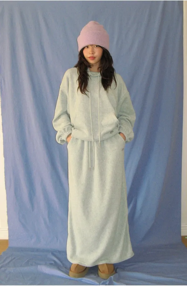 FLEECE HIGH NECK PULLOVER LIGHT MINT