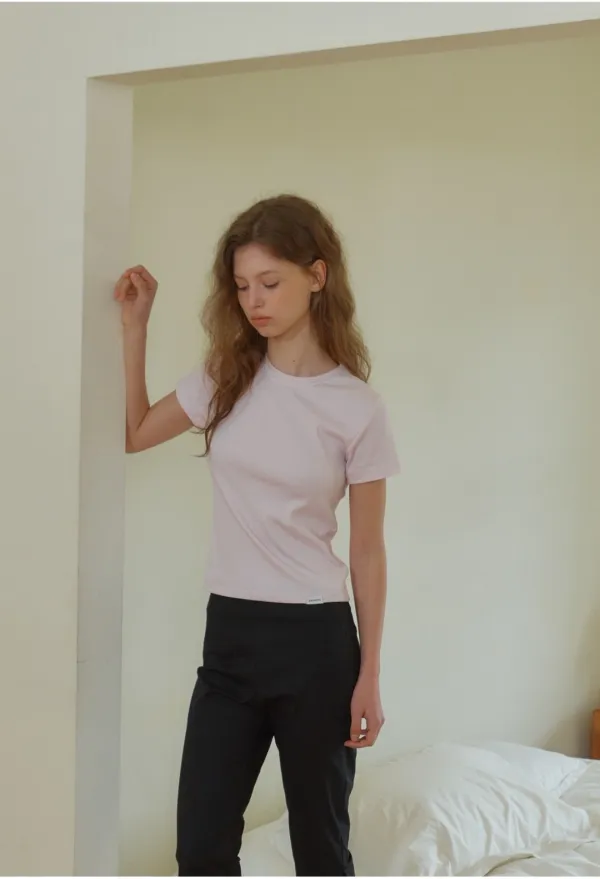 ANC ESSENTIAL ROUND T-SHIRT _SOFT PINK