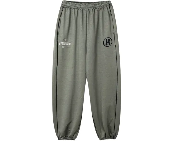 H TRACK JERSEY WIDE PT - KHAKI