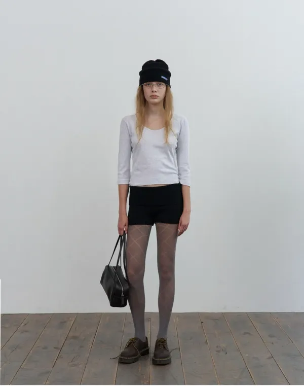 Cove knit shorts - black