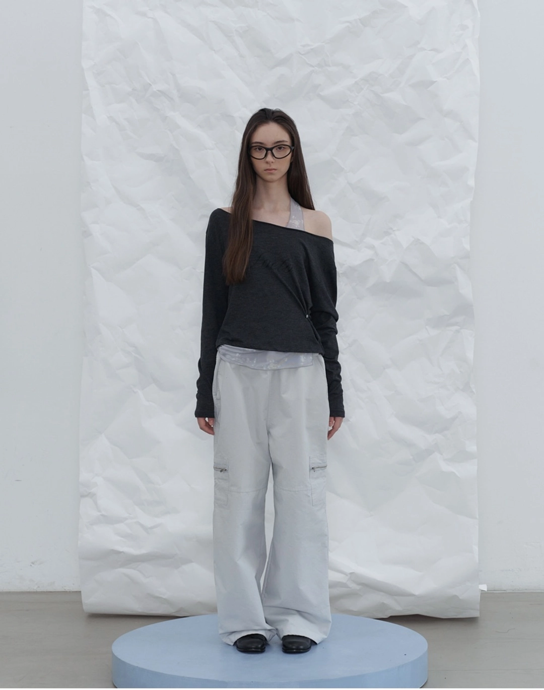 포에토 Dusty pocket zipper pants - salt ivory - 포에토 상품 이미지 1