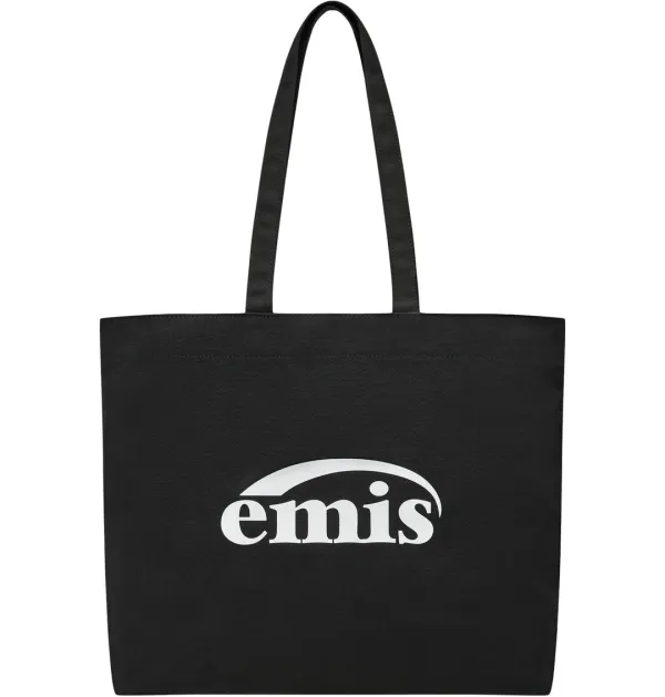 LOGO OXFORD SHOULDER BAG-BLACK