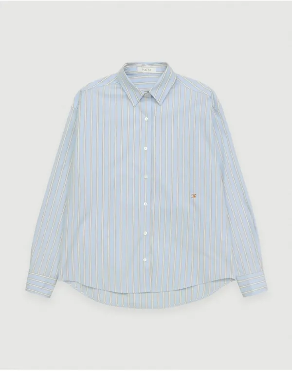 Scuby stripe shirt - blue orange