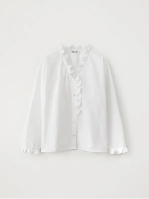 Cove Ruffle Shirt (White)