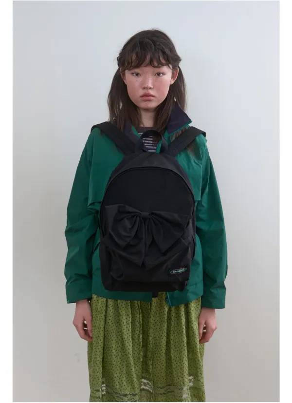 339. Ribbon Backpack _ Black