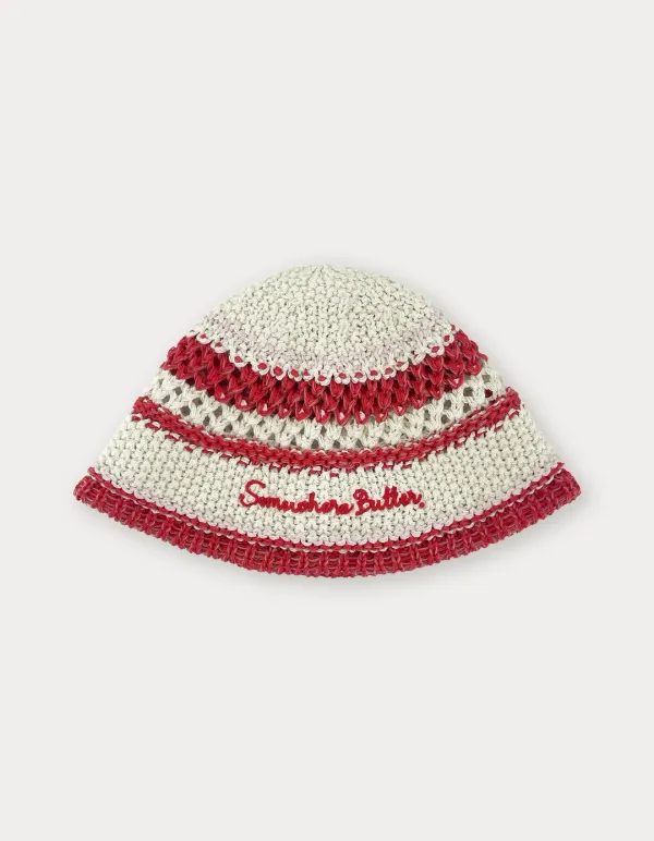 Juicy Knit Bucket Hat - Red